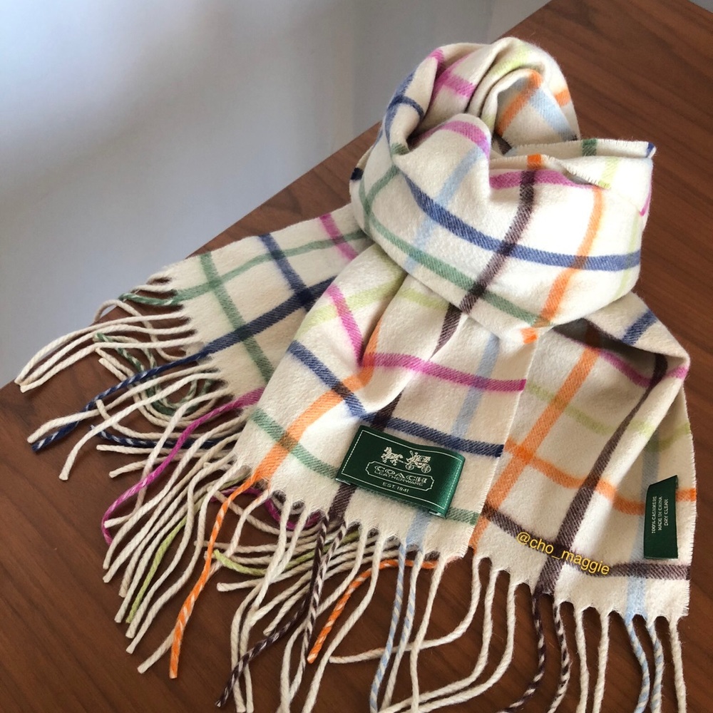 Coach 100% Cashmere Scarf